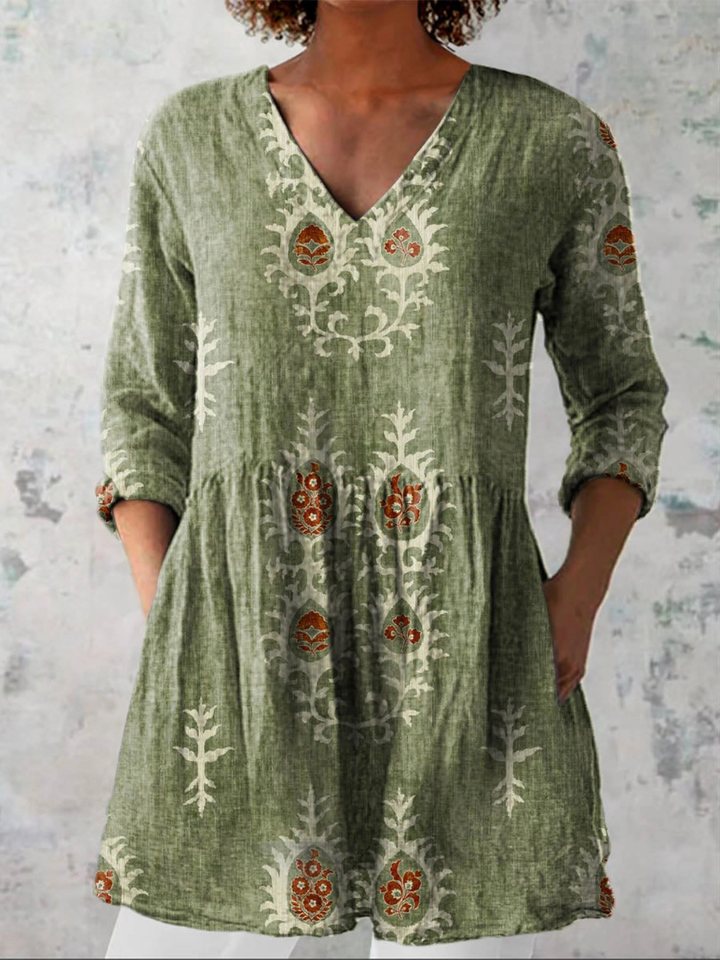 Elise | Blusa lunga con scollo a V