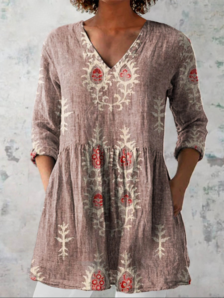 Elise | Blusa lunga con scollo a V